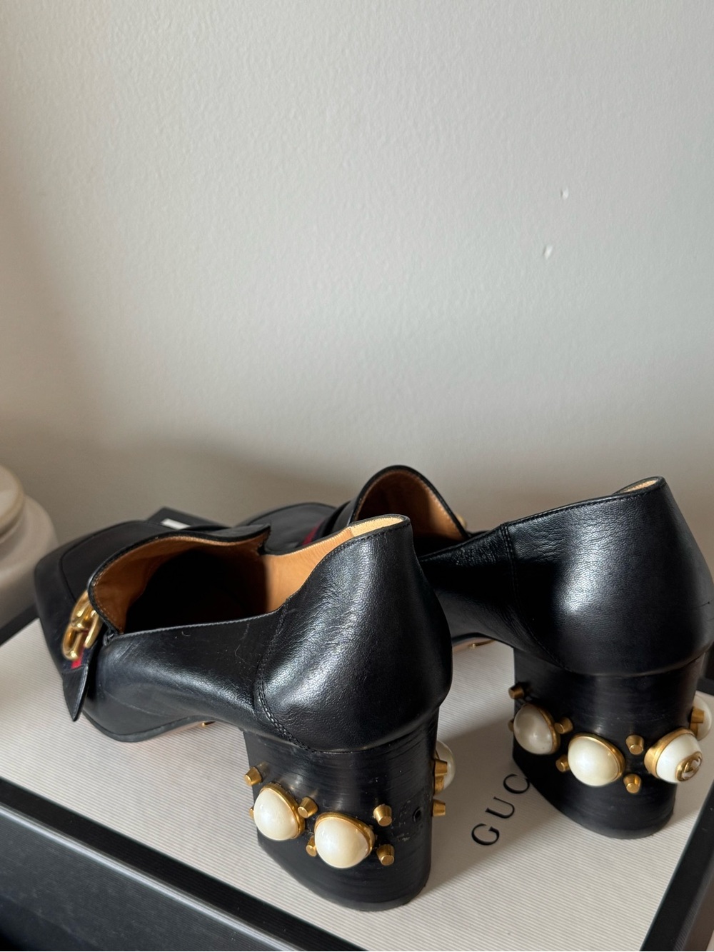 Gucci Black Leather Heels - Picture 7 of 12